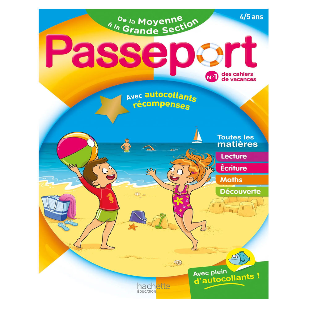 Passeport de la Grande Section au CP. Avec autocollants récompenses