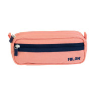 Trousse rectangulaire à 2 zips MILAN - Rose - Collection 430 depuis 1918