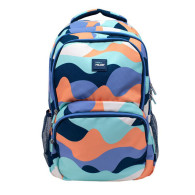 Sac à dos scolaire 4 fermetures éclair (25 L) - The Fun - Bleu