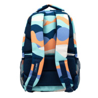 Sac à dos scolaire 4 fermetures éclair (25 L) - The Fun - Bleu