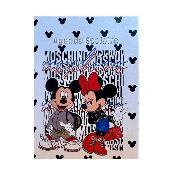 Agenda Scolaire avec ressort- Mickey et Minnie...