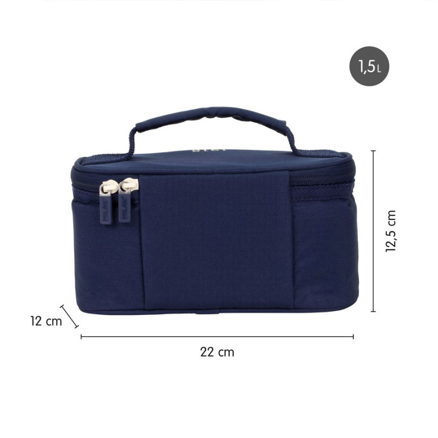 Dimensions : 22 x 12,5 x 12 cm. Capacité : 1,5 litres.