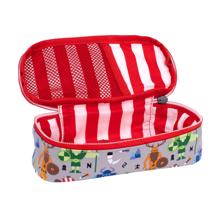 Trousse ovale avec compartiment intérieur en filet. Série spéciale Vikings