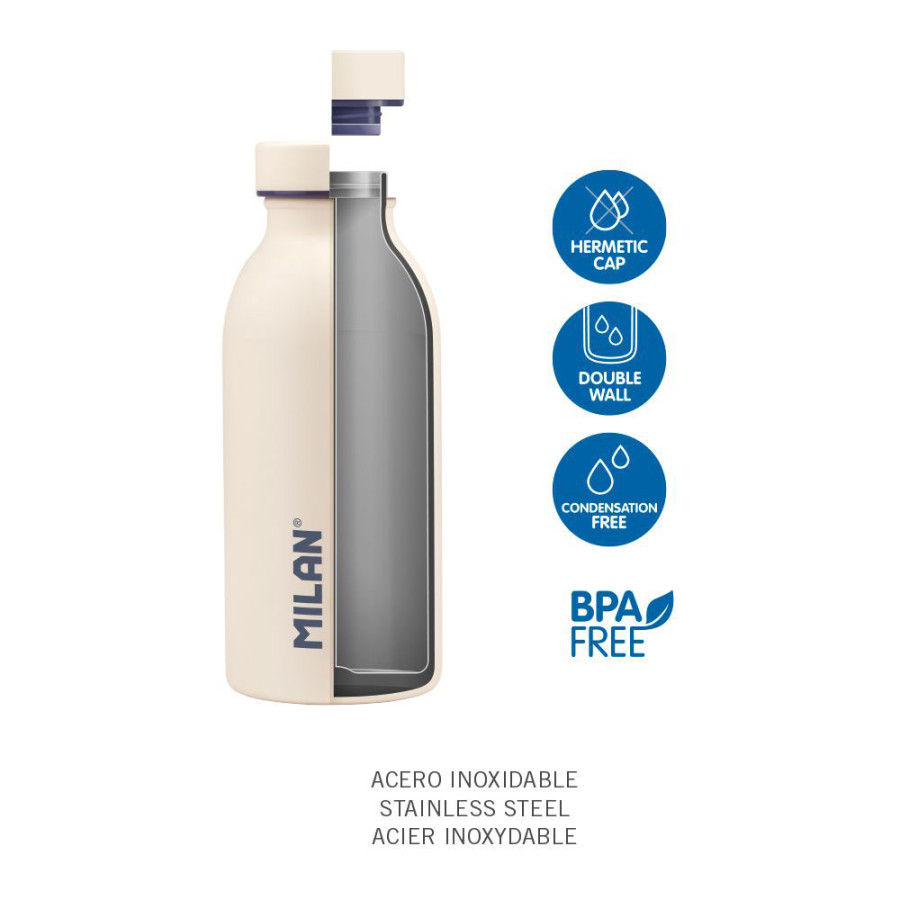 Bouteille isotherme en acier inoxydable 0,59 l - série Acid- Jaune