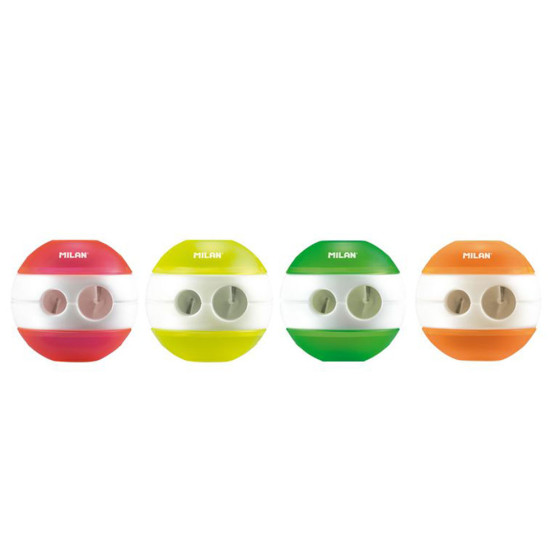 Taille-crayons doubles SPHERE série Fluo