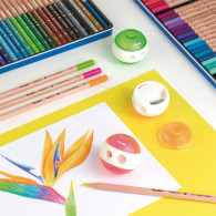 Taille-crayons doubles SPHERE série Fluo