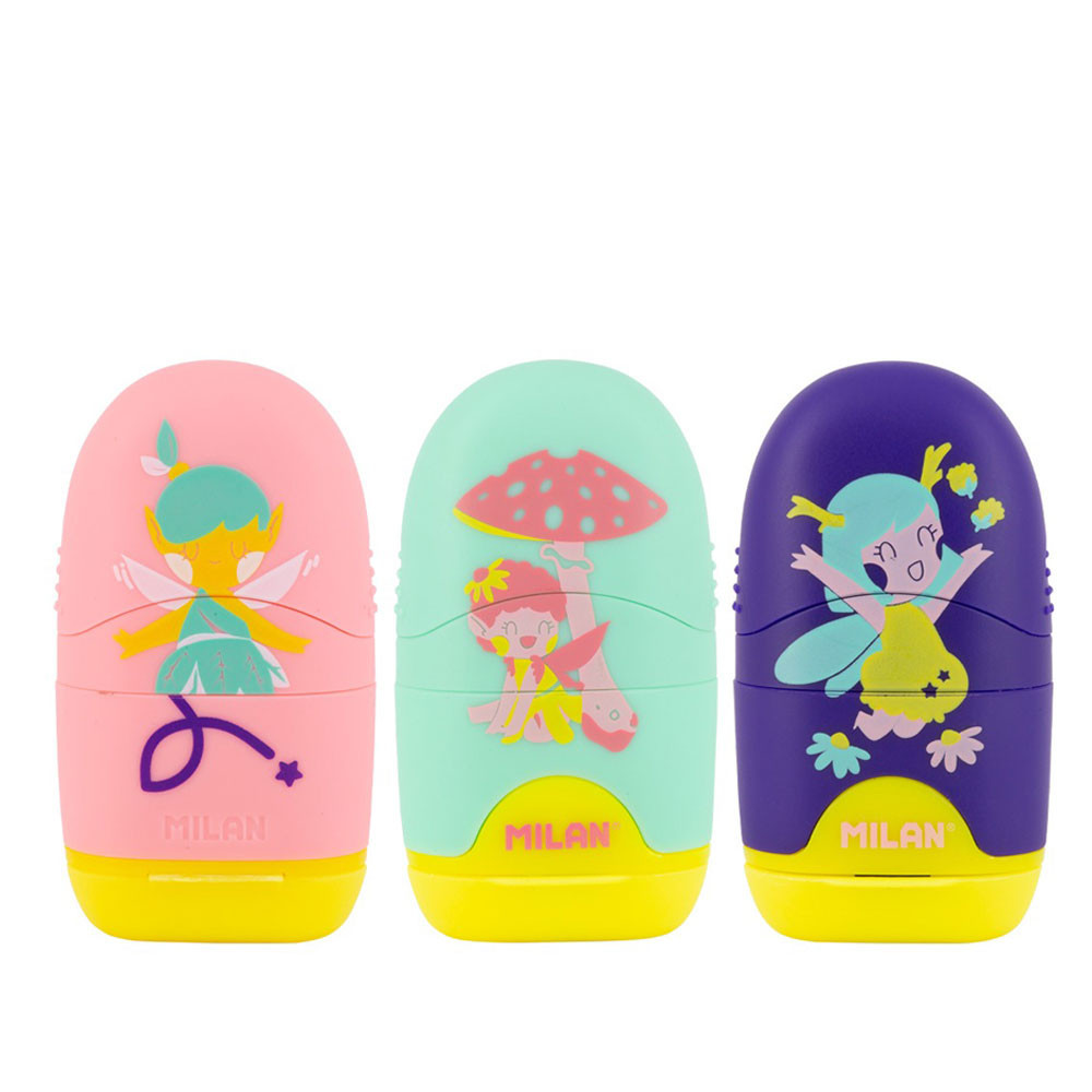 Gommes avec taille-crayons CAPSULE série spéciale Fairy Tale