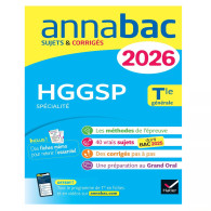 Annabac- HGGSP Spécialité Tle générale. Sujets & Corrigés - Edition 2026