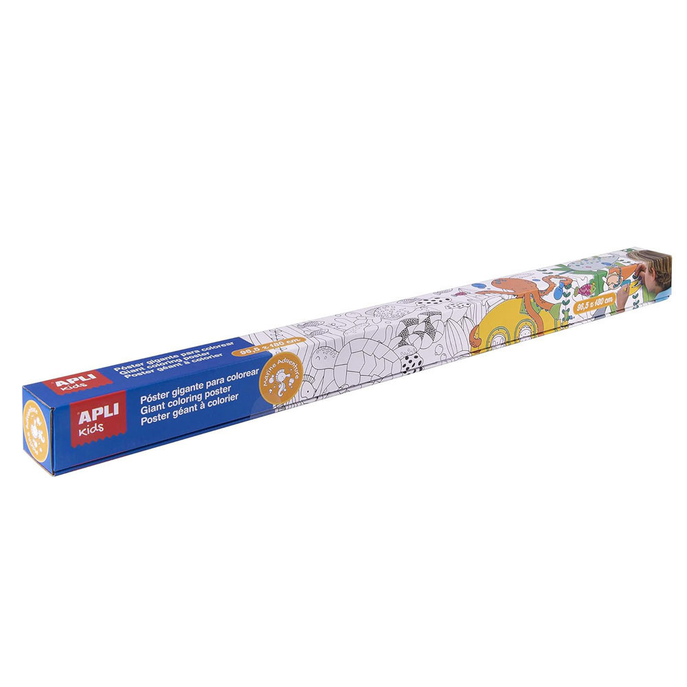 Apli Kids - Poster géante pour Coloriage - Océan