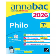 Philo Tle générale. Sujets & Corrigés Edition 2026