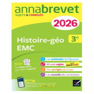 Annales du brevet 2026 - Annabrevet Histoire-géographie EMC 3e