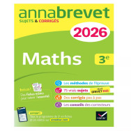 Annales du brevet 2026 - Annabrevet Maths 3e
