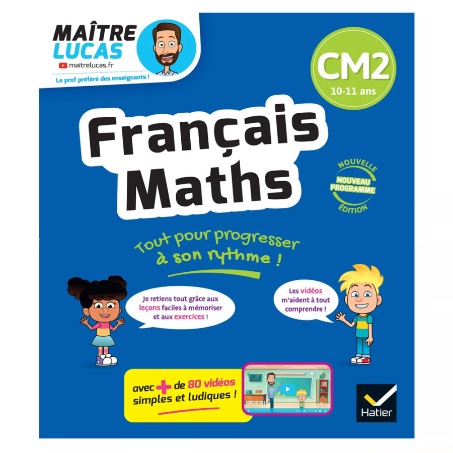 Nouveau programme - Cahier de soutien avec des vidéos Nouveau