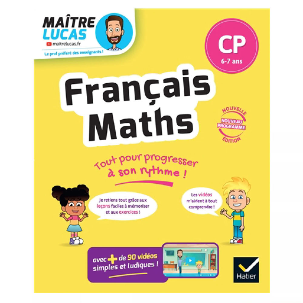 Français et Maths CP - Nouveau programme - Cahier de soutien avec des vidéos