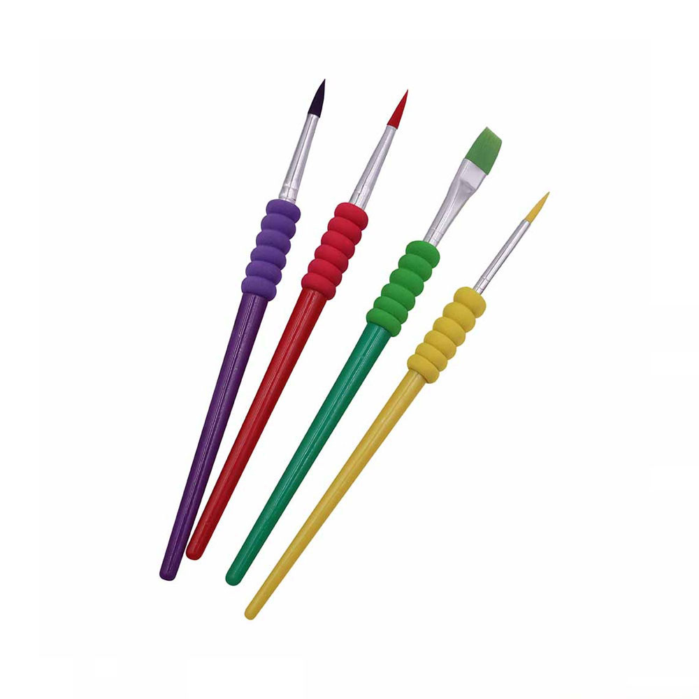 Pinceaux avec poignées : 4 pièces