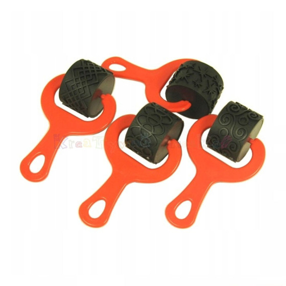 Rouleaux en caoutchouc pour textures, ensemble...