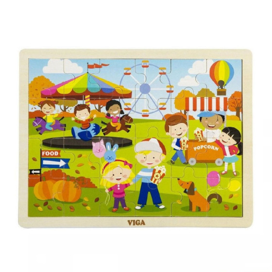 Puzzle en bois de 24 pièces - automne