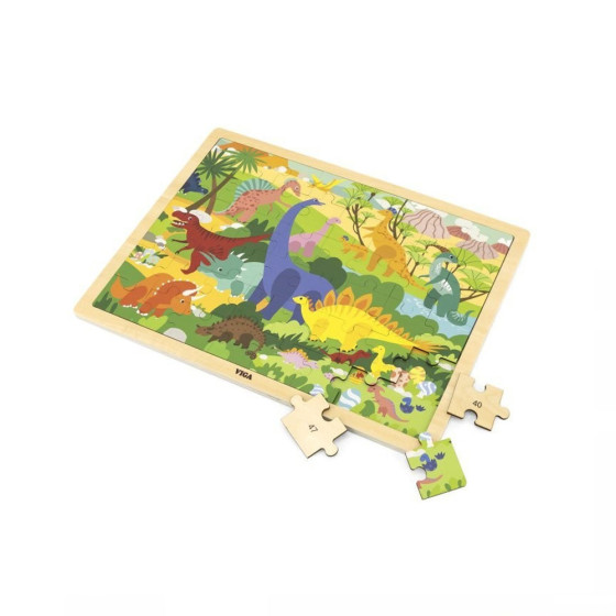 Puzzle en bois sur le thème des dinosaures - 48...