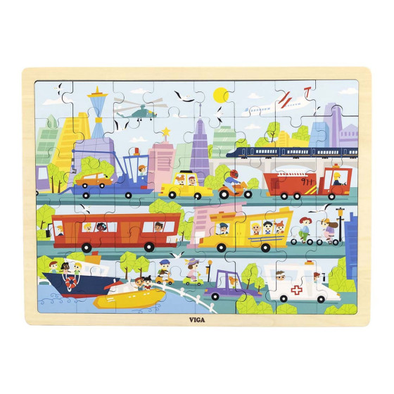 Puzzle de 48 pièces sur les transports urbains