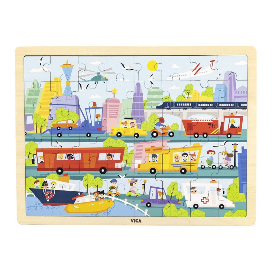 Puzzle de 48 pièces sur les transports urbains