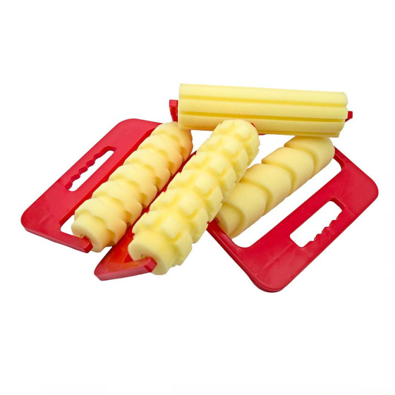 Rouleaux à motifs géants lot de 4