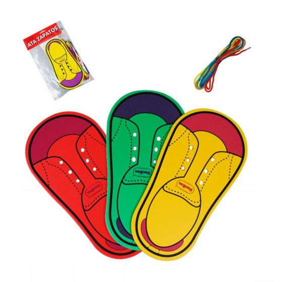 Chaussure à lacer plastique lot de 6 couleurs...