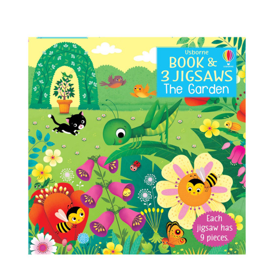 Usborne Book and 3 Jigsaws: The Garden