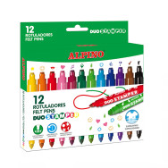 Tampon Duo 12 feutres