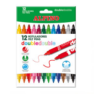 Boîte de 12 stylos de couleur à double pointe