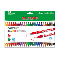 Boîte de 24 stylos de couleur à double pointe