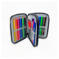 Idéale pour les crayons et les feutres, étui rembourré