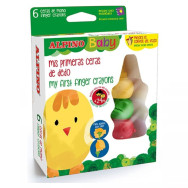 Crayons de couleur Alpine Baby Finger, 6 couleurs