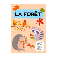 44 cartes à jouer illustrées d'animaux de la forêt