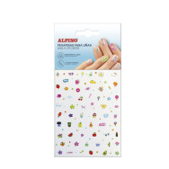 Alpino - Assortiment d'autocollants pour ongles - en feuilles