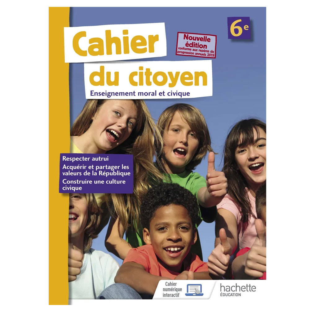Cahier du citoyen 6e -(Edition 2019)