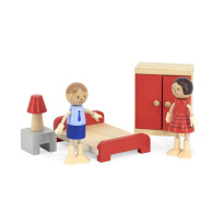 Maison poupée en bois -3 étages