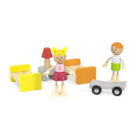 Maison poupée en bois -3 étages