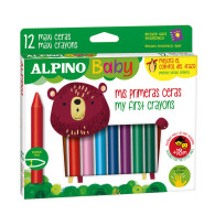 Boîte de 12 crayons de cire - Alpino baby