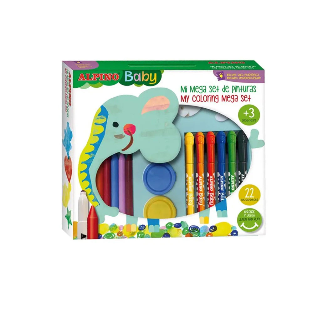 Coffret de peinture Alpino Baby Mega