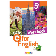 NEW E For English - Anglais 5e Ed. 2022 - Workbook