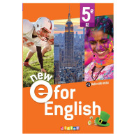 NEW E For English - Anglais 5e Ed. 2022 - Livre élève
