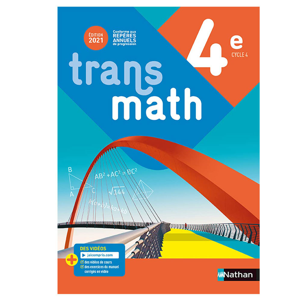 Transmath Mathématiques 4e - Manuel élève 2021