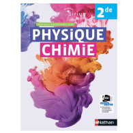 Physique-Chimie Sirius 2de - manuel élève - Ed 2019