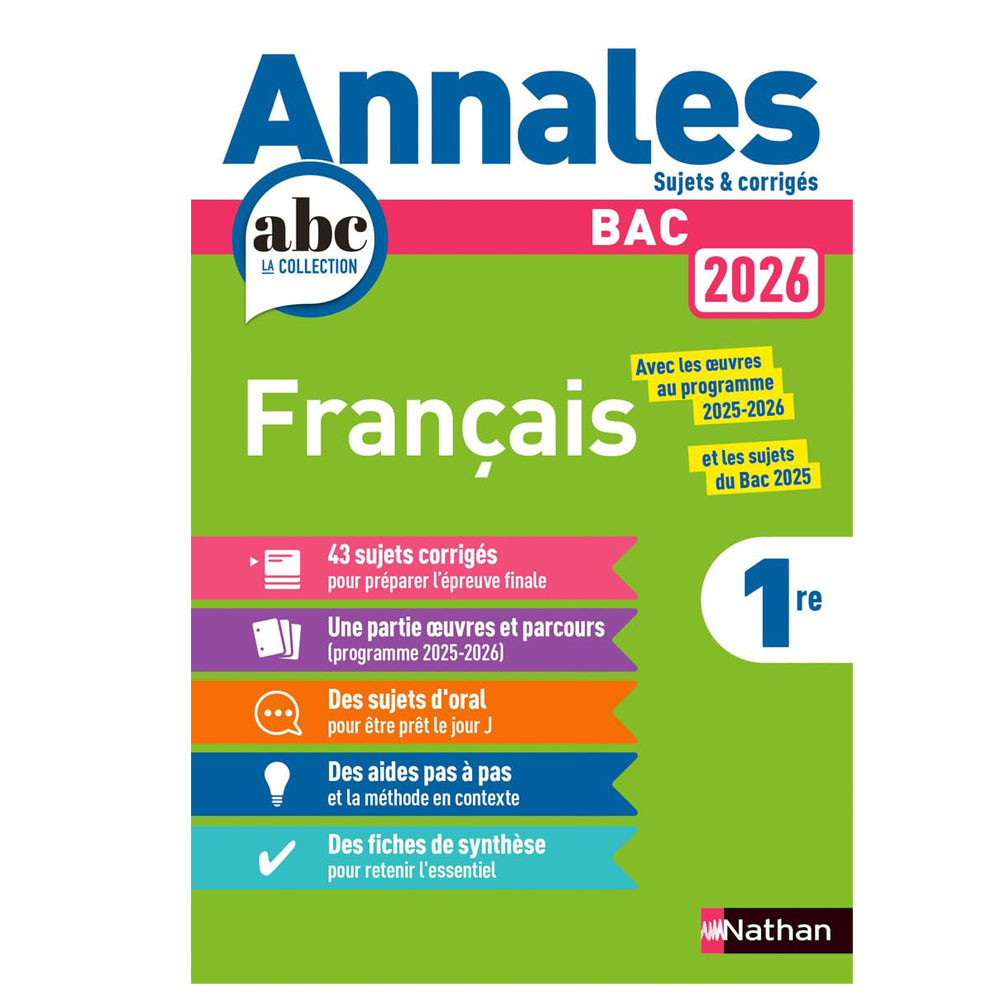 Annales Bac Français - Ed 2026