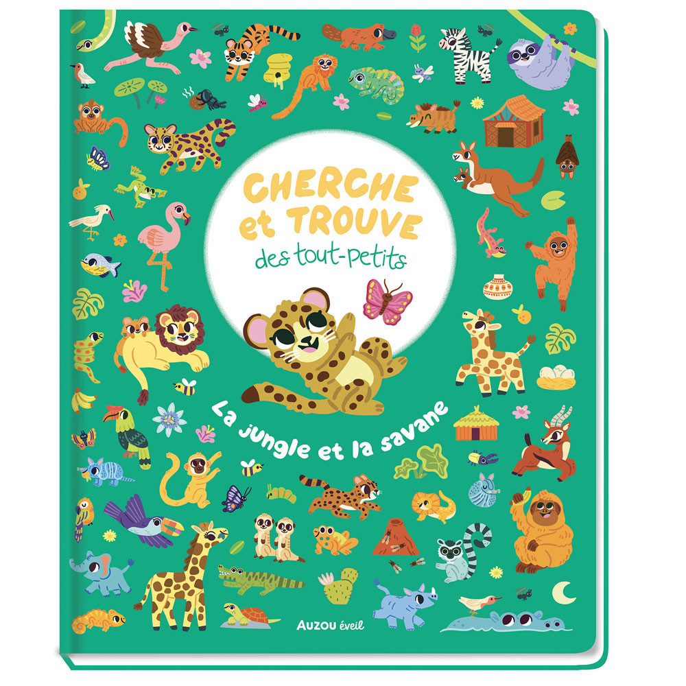 Cherche et trouve des tout-petits - La jungle et la savane