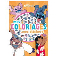 STITCH - Mes Coloriages avec Stickers - Disney