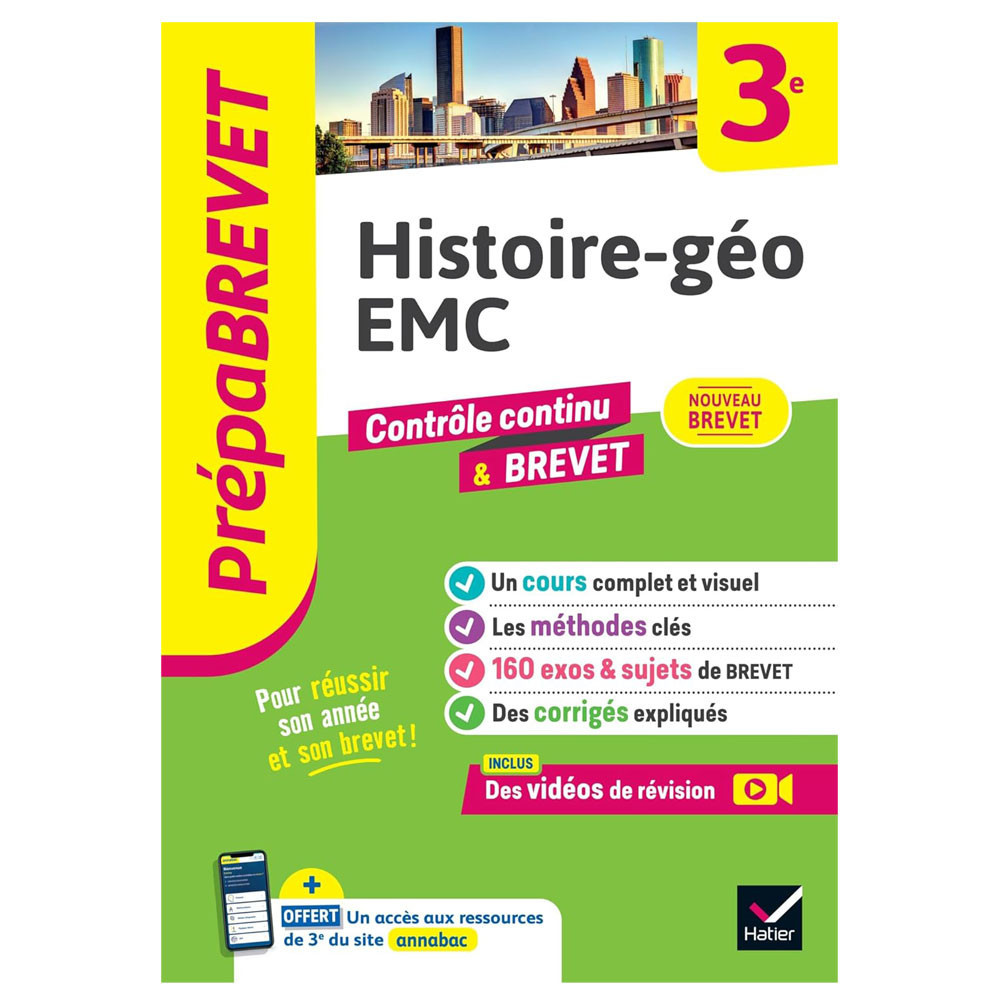 Prépabrevet - Histoire-géo EMC 3e - Brevet 2026