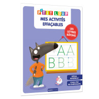 Mes activités effaçables P'tit loup - Lettres bâtons