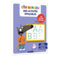 Mes activités effaçables P'tit loup - Lettres bâtons