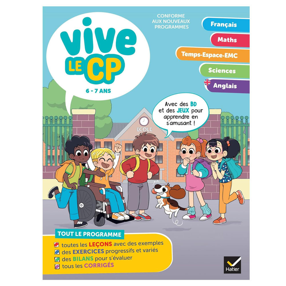 Vive le CP - 6 / 7 ans - Cahier de révision et d'entraînement toutes matières